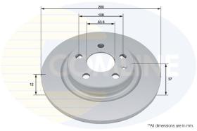 COMLINE ADC4062 - DISCO FRENO REVESTIDO COMLINE- SUST.  ADC5065, ADC5066