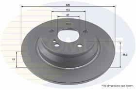 COMLINE ADC4044 - DISCO FRENO REVESTIDO COMLINE