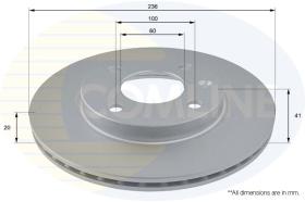 COMLINE ADC2808V - DISCO FRENO REVESTIDO COMLINE