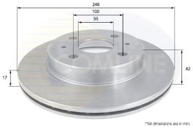 COMLINE ADC0616V - DISCO FRENO COMLINE