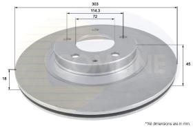 COMLINE ADC0465V - DISCO FRENO COMLINE