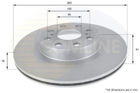 COMLINE ADC01129V - DISCO FRENO COMLINE