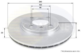 COMLINE ADC1709V - DISCO FRENO COMLINE