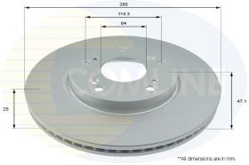 COMLINE ADC0576V - DISCO FRENO REVESTIDO COMLINE