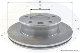 COMLINE ADC1664V - DISCO FRENO REVESTIDO COMLINE