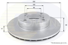 COMLINE ADC0916V - DISCO FRENO COMLINE