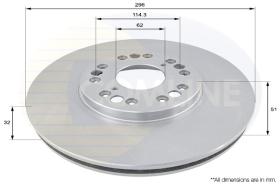 COMLINE ADC0162V - DISCO FRENO REVESTIDO COMLINE