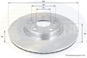 COMLINE ADC01155V - DISCO FRENO COMLINE