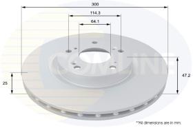 COMLINE ADC0568V - DISCO FRENO REVESTIDO COMLINE