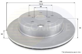 COMLINE ADC0822V - DISCO FRENO COMLINE