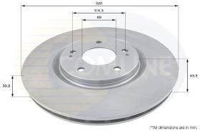 COMLINE ADC0357V - DISCO FRENO COMLINE