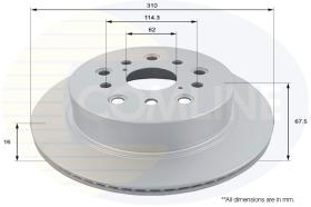 COMLINE ADC01160V - DISCO FRENO REVESTIDO COMLINE