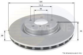 COMLINE ADC0279V - DISCO FRENO COMLINE