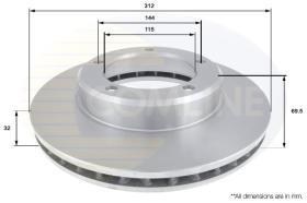 COMLINE ADC0182V - DISCO FRENO COMLINE