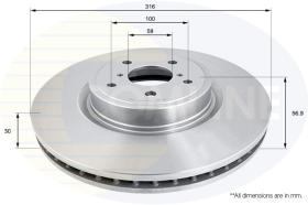 COMLINE ADC0824V - DISCO FRENO COMLINE