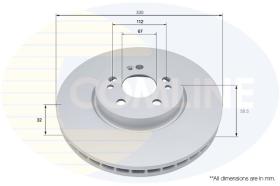 COMLINE ADC5110V - DISCO FRENO REVESTIDO COMLINE