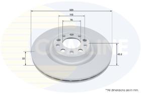 COMLINE ADC4059V - DISCO FRENO REVESTIDO COMLINE