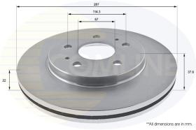 COMLINE ADC0619V - DISCO FRENO COMLINE