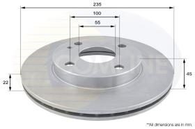 COMLINE ADC0412V - DISCO FRENO COMLINE