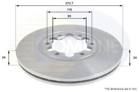 COMLINE ADC0451V - DISCO FRENO REVESTIDO COMLINE