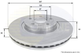 COMLINE ADC1141V - DISCO FRENO REVESTIDO COMLINE