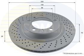 COMLINE ADC2934VL - DISCO FRENO REVESTIDO COMLINE