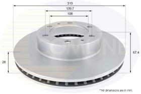 COMLINE ADC2508V - DISCO FRENO REVESTIDO COMLINE- S/S TO ADC2509V