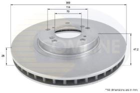 COMLINE ADC0539V - DISCO FRENO COMLINE