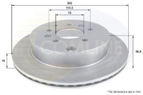 COMLINE ADC0458V - DISCO FRENO COMLINE