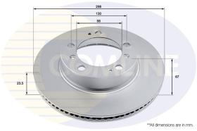 COMLINE ADC2896V - DISCO FRENO REVESTIDO COMLINE