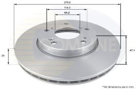 COMLINE ADC0550V - DISCO FRENO REVESTIDO COMLINE