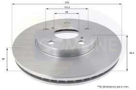 COMLINE ADC01143V - DISCO FRENO REVESTIDO COMLINE- S/S TO ADC0145V