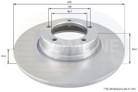 COMLINE ADC1314 - DISCO FRENO REVESTIDO COMLINE