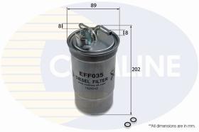 COMLINE EFF035 - FILTRO COMBUSTIBLE COMLINE - SUST.  EFF077