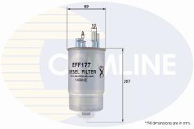 COMLINE EFF177 - FILTRO COMBUSTIBLE COMLINE