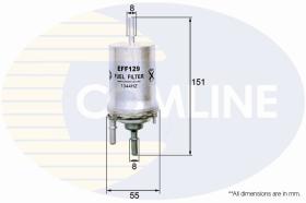 COMLINE EFF129 - FILTRO COMBUSTIBLE COMLINE - SUST.  EFF131