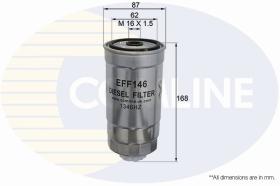 COMLINE EFF146 - FILTRO COMBUSTIBLE COMLINE - SUST.  EFF266D