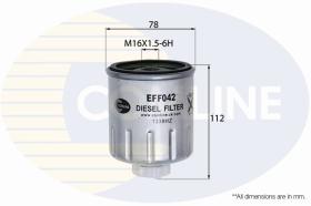 COMLINE EFF042 - FILTRO COMBUSTIBLE COMLINE - SUST.  CMB13011