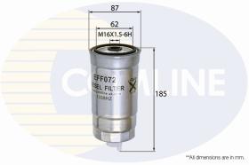 COMLINE EFF072 - FILTRO COMBUSTIBLE COMLINE - SUST.  EFF052