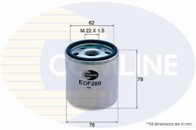 COMLINE EOF280 - FILTRO ACEITE COMLINE - SUST.  EOF301