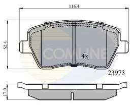 COMLINE CBP0984 - PASTILLAS DE FRENO COMLINE