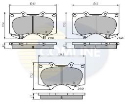 COMLINE CBP31201 - PASTILLAS DE FRENO COMLINE