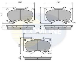 COMLINE CBP31201 - PASTILLAS DE FRENO COMLINE