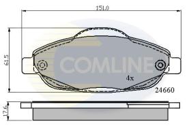 COMLINE CBP01765 - PASTILLAS DE FRENO COMLINE