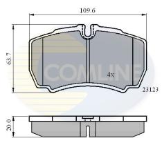 COMLINE CBP01034 - PASTILLAS DE FRENO COMLINE