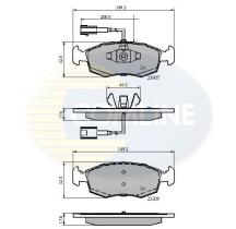 COMLINE CBP12044 - PASTILLAS DE FRENO COMLINE