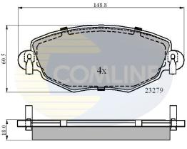 COMLINE CBP01110 - PASTILLAS DE FRENO COMLINE