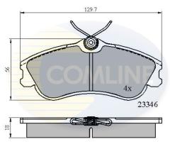 COMLINE CBP0892 - PASTILLAS DE FRENO COMLINE