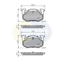 COMLINE CBP0522 - PASTILLAS DE FRENO COMLINE