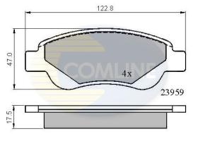 COMLINE CBP01552 - PASTILLAS DE FRENO COMLINE